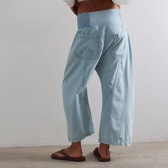 Free People We The Free Lunan Pull On Harem Cotton Pant - Picture 2 of 15